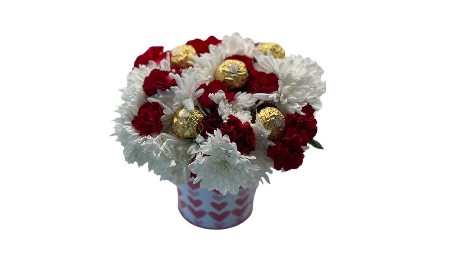 Carnation Suprise and Rocher