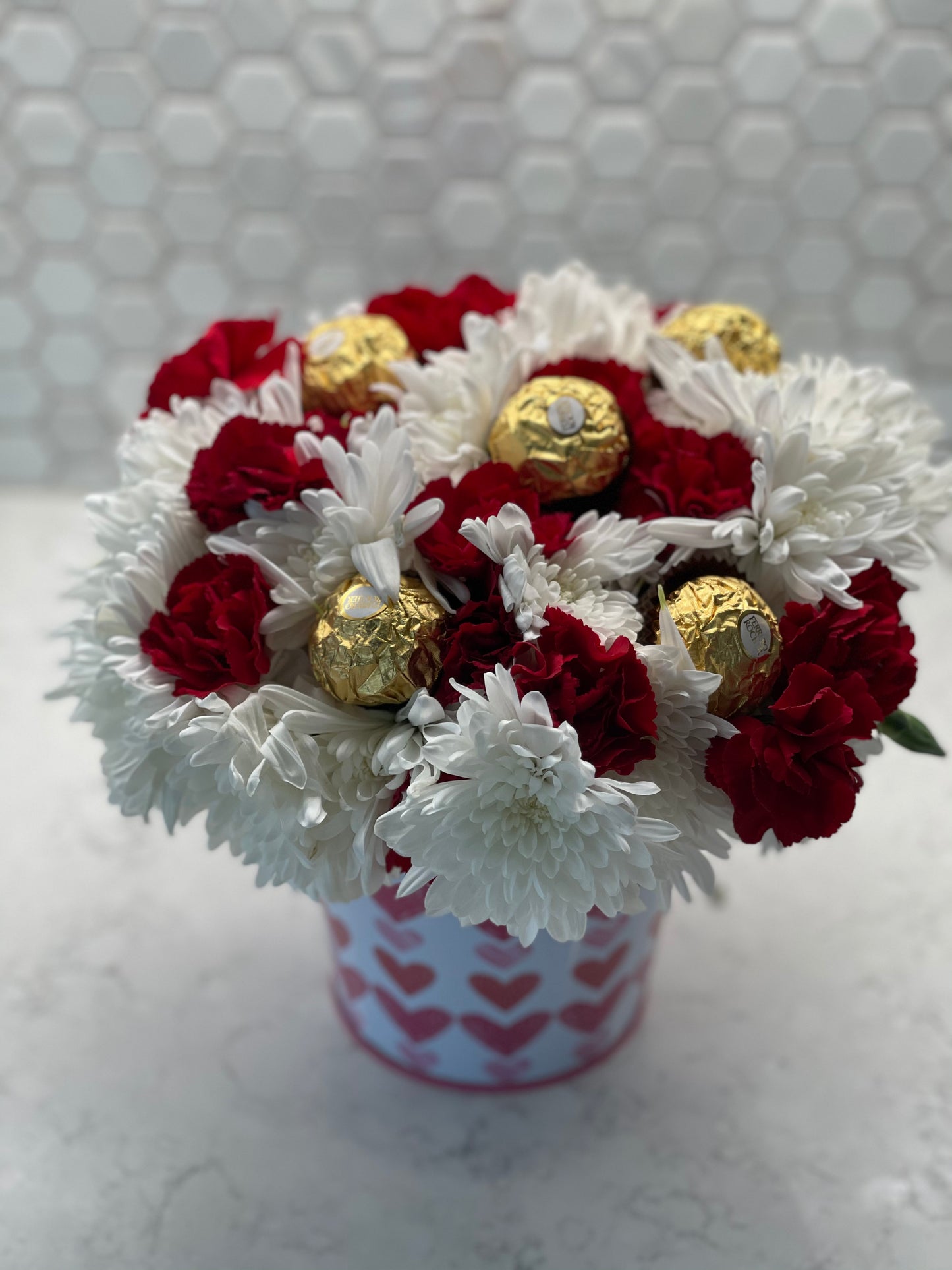 Carnation Suprise and Rocher