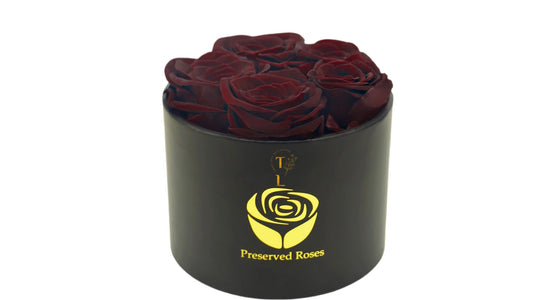 Small Round Wine Preserved Roses