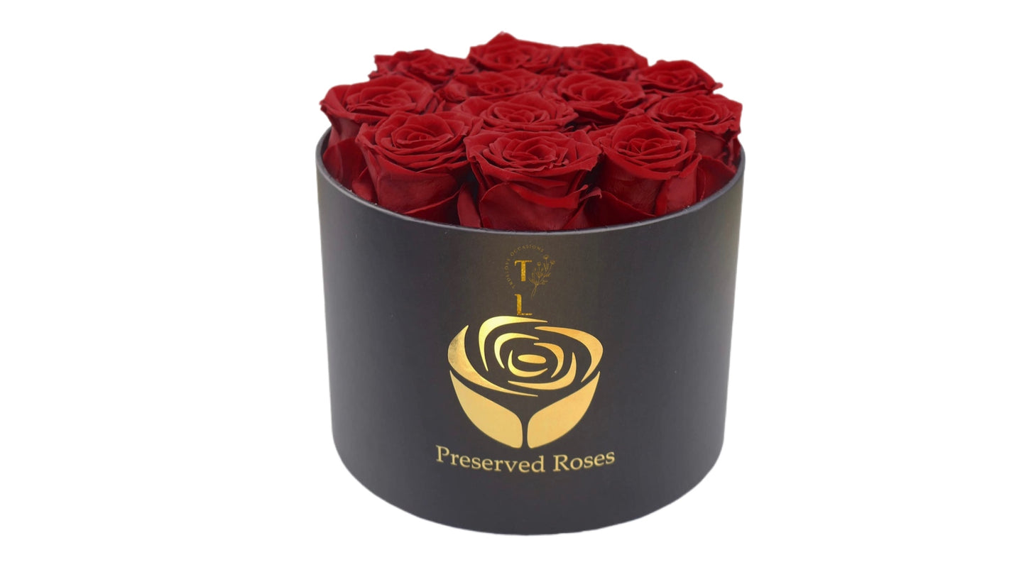 Large Round Eternal Red Roses