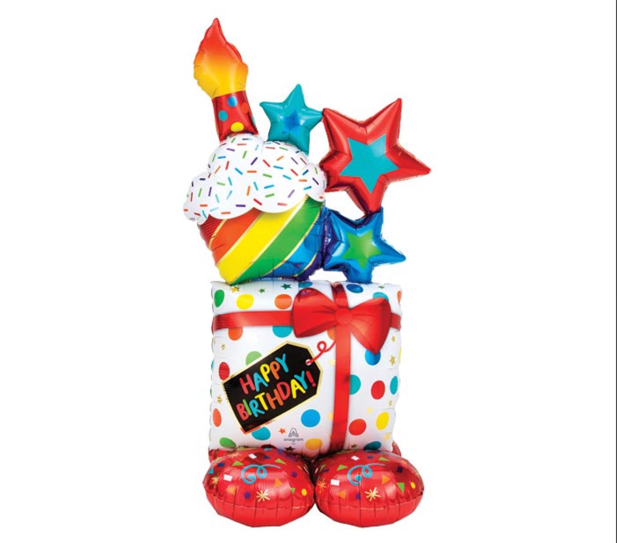 Happy Birthday Cupcake Column