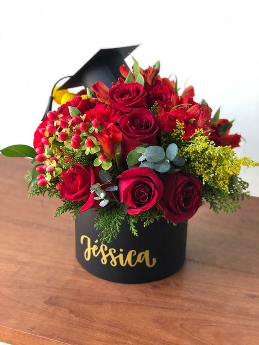 Custom Graduation Rose Box